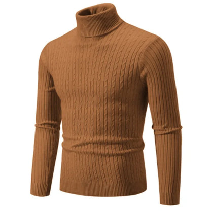 Neue Männer High Neck Pullover Casual Turtleneck Sweatwear Wolle Herren Winter Outdoor Tops