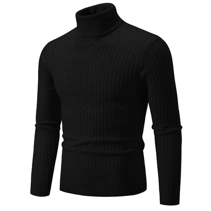 Neue Männer High Neck Pullover Casual Turtleneck Sweatwear Wolle Herren Winter Outdoor Tops