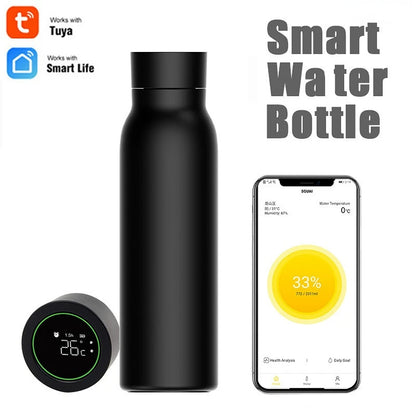 Tuya Bluetooth Smart Water Cup LCD Temperaturanzeige. Wasserverbrauchsaufzeichnung Warm Halten Flasche Funktioniert Mit Tuya Smart Life APP