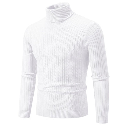 Neue Männer High Neck Pullover Casual Turtleneck Sweatwear Wolle Herren Winter Outdoor Tops